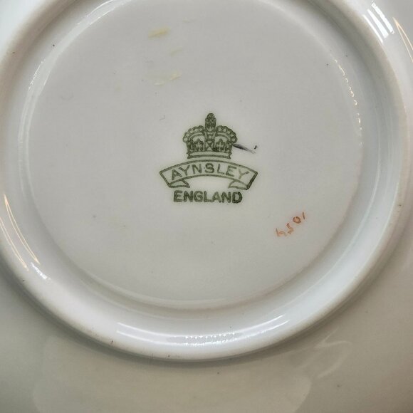 Aynsley Tea Cup and Saucer Set Vintage Floral Porcelain England VL4XXX - Picture 6 of 6